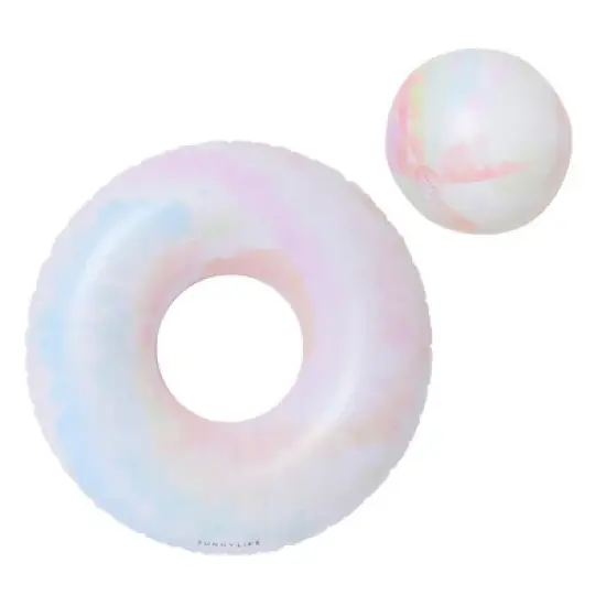 Sunnylife: Tube Pool Ring & Ball Set Tie Dye image {7}