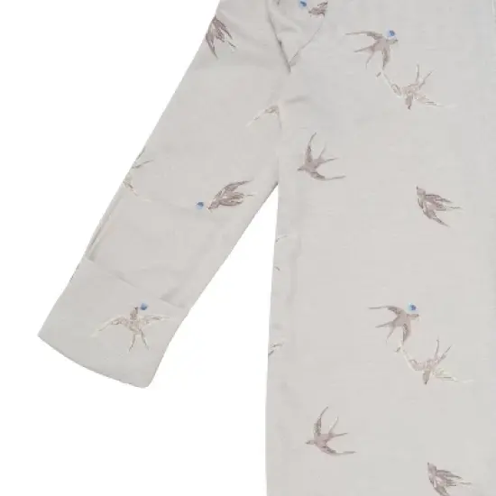 Modern Moments&trade; by Gerber Baby Neutral 2-Pack Sleep 'N Play With Mittens, Light Grey Sparrows image {6}