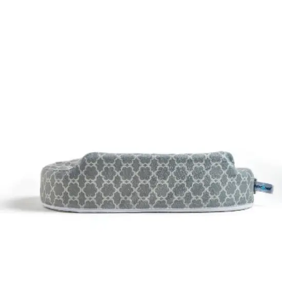My Brest Friend Deluxe Nursing Pillow - Flower Key Gray image {4}