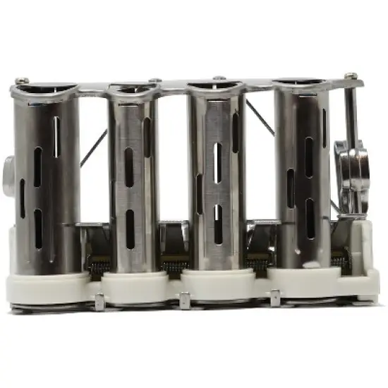 Nadex Coins&trade; 4-Barrel Steel Coin Dispenser Money Changer with Belt Clips in Silver image {10}