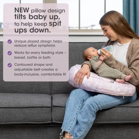 Boppy Uplift Nursing Pillow - Pink Frost Floral image {5}