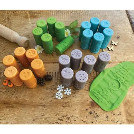 Yellow Door Let's Roll - Seasons Dough Rollers - 24 Seasonally Themed Rollers image {1}