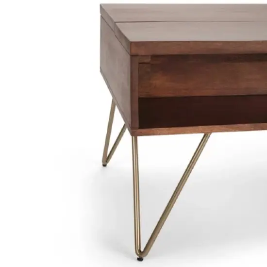 Moreno Solid Mango Wood Lift Top Coffee Table - WyndenHall image {6}