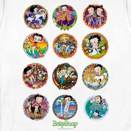 Women's Betty Boop Zodiac Signs T-Shirt image {1}