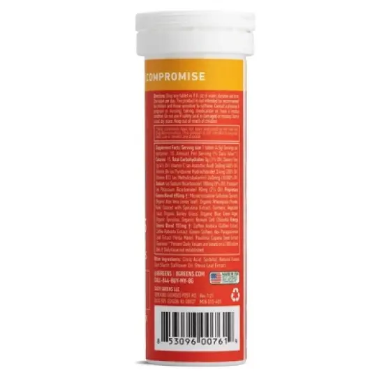 8Greens Mega Energy Single Functional Tube Dietary Supplement - 1.7oz image {4}