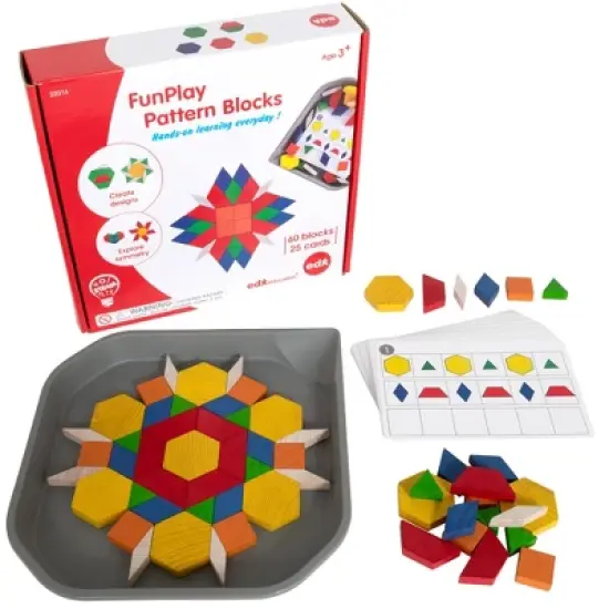 Edx Education Plastic Pattern Blocks image {8}