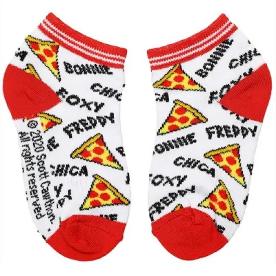 Five Nights at Freddy's Main Characters 6-Pack Youth Ankle Socks for men image {3}