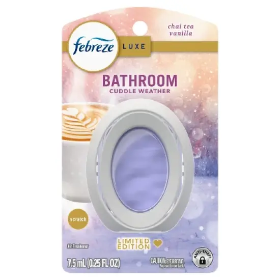 Febreze Luxe Bathroom Air Freshener - Cuddle Weather - 0.25 fl oz image {1}