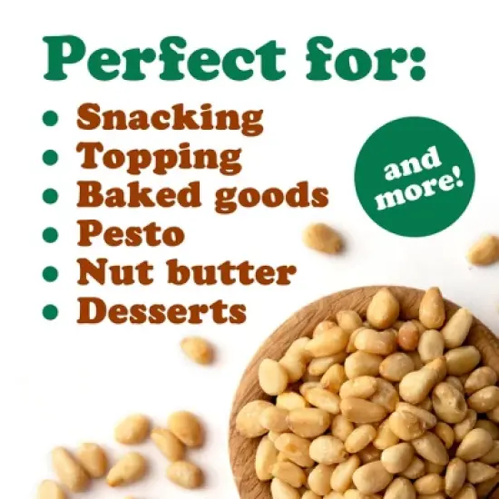 Organic Dry Roasted Pine Nuts with Himalayan Salt - by Food to Live image {6}