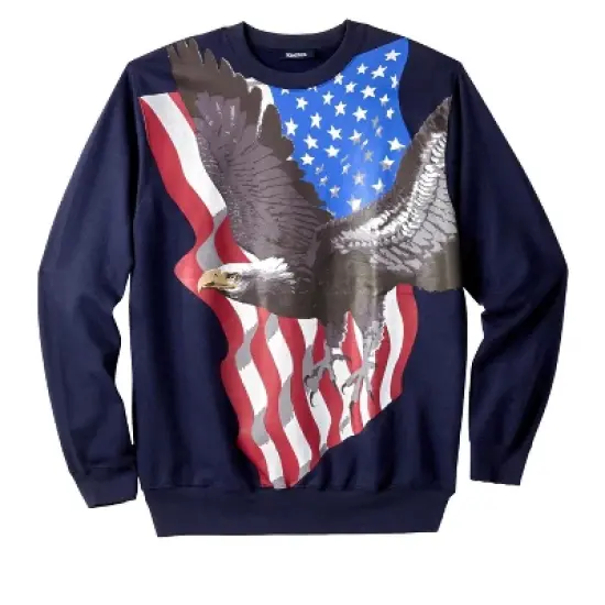 KingSize Men's Big & Tall Graphic Fleece Sweatshirt image {10}