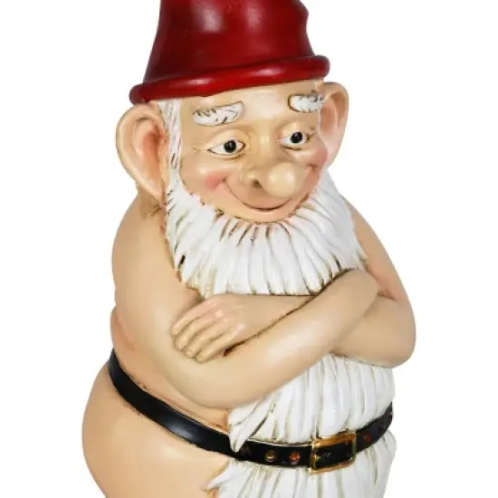 13.7" Resin Naked Ned Garden Gnome - Exhart image {4}