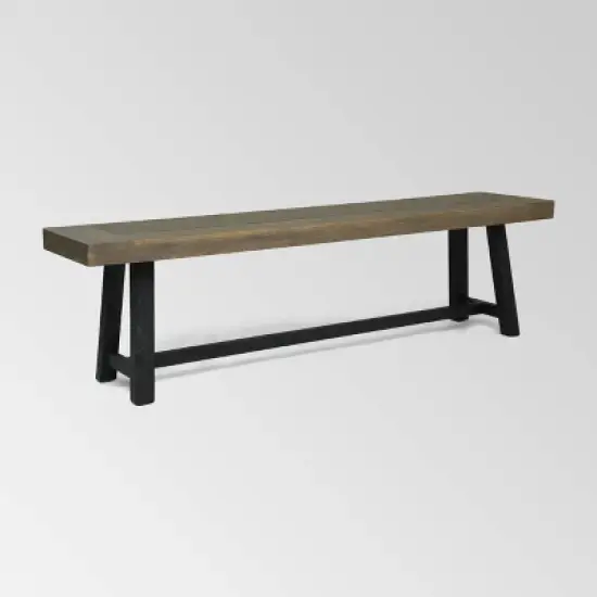 Raphael Acacia Wood Bench - Christopher Knight Home image {5}