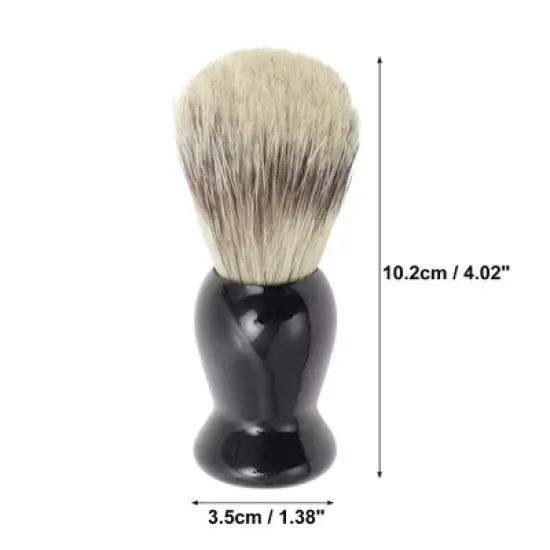 Unique Bargains Durable Shaving Brush 4.02"x1.38" Black 1 Pc image {1}