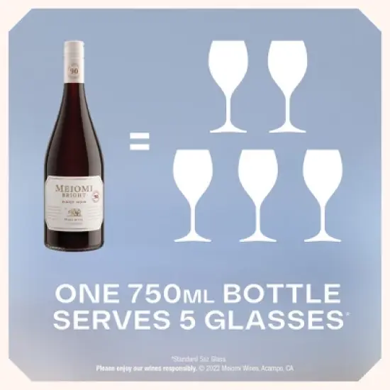 Meiomi Bright Pinot Noir Red Wine - 750ml Bottle image {7}