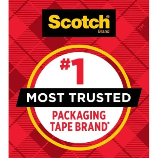 Scotch Shipping and Packaging Tape Heavy Duty Clear 6pk: Packing Tape Refill, 1.88" Width, 35 Yards, 6 Rolls image {11}