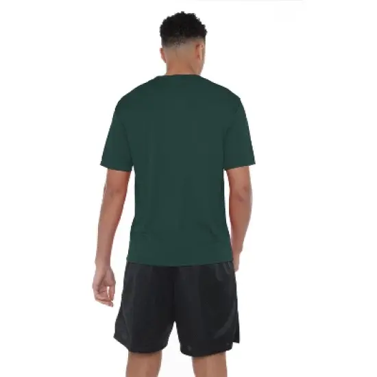 Men's Campus Lab Loyola University Maryland Men's Sport Active T-Shirt Left Chest Logo Hunter Green image {1}