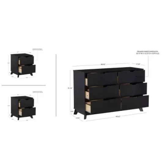 Powell Pensy Dresser and 2 Nightstands image {27}