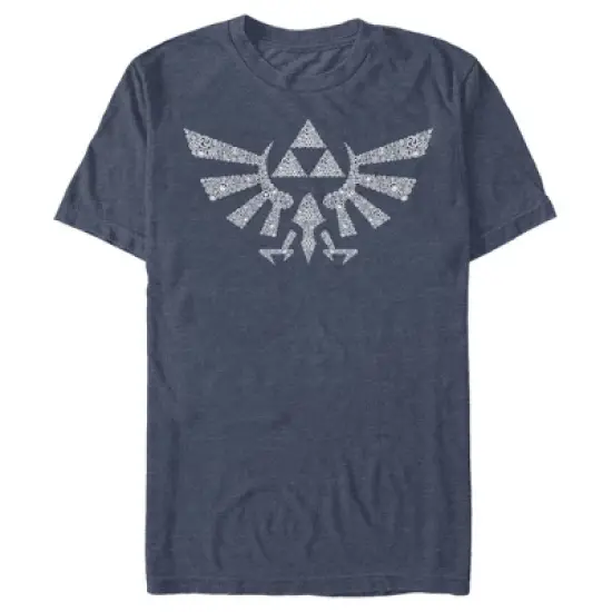Men's Nintendo Legend of Zelda Hylian Crest Hidden Pattern T-Shirt image {2}