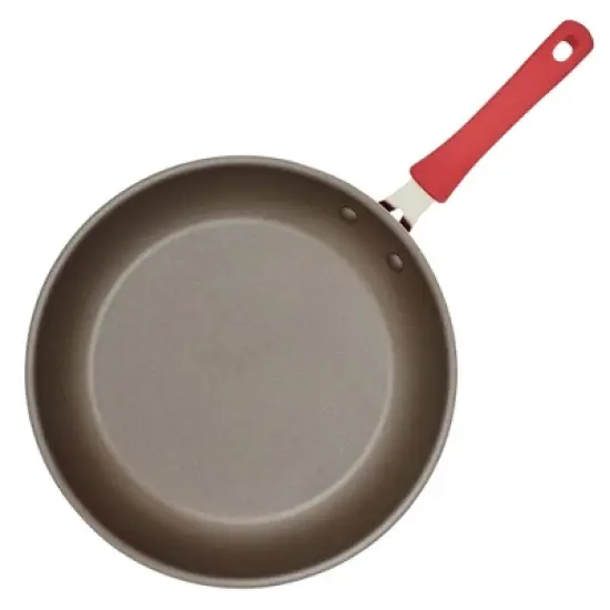 Rachael Ray Cook + Create Aluminum Nonstick Frying Pan 12.5" Red image {6}