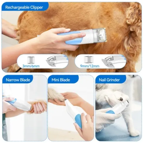 INSE P30 Pet Grooming Vaccum & Kits, 4.5L Large Capacity Pet Grooming Vacuum Kit, 5-in-1 Ultra-Low Noise Pet Grooming Vacuum for Dogs, Cats image {4}