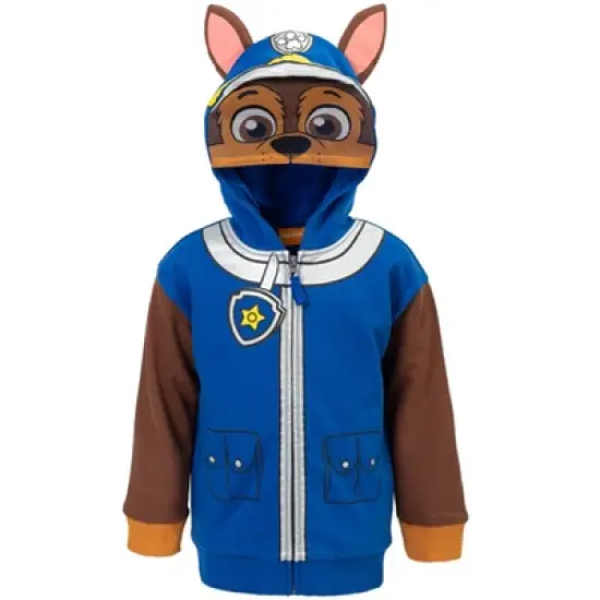 Paw Patrol Rubble Chase Skye Fleece Zip Up Pullover Hoodie Toddler to Little Kid image {10}