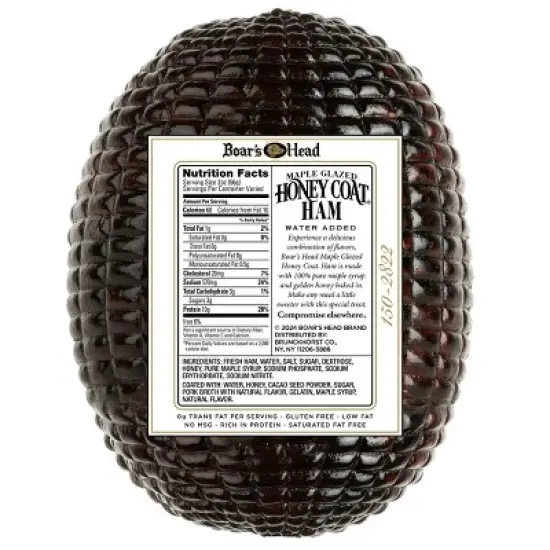 Boar's Head Maple Honey Ham - Deli Fresh Sliced - price per lb image {2}
