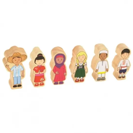 Kaplan Early Learning Children Around the World Wooden Figures - Set of 17 image {3}