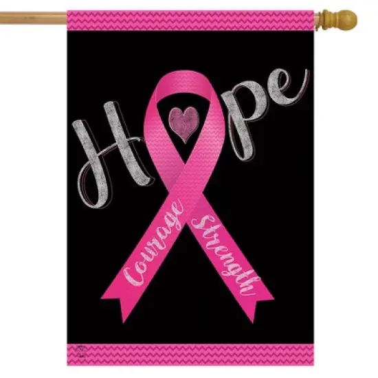 Briarwood Lane Hope, Courage, Strength Awareness House Flag Breas image {1}