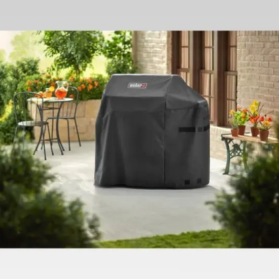 Weber Spirit 300 and Spirit II 300 Series Grill Cover - Black image {2}