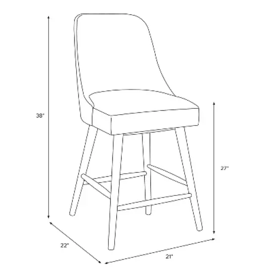 Sherrie Counter Height Stool in Pattern - Skyline Furniture image {7}
