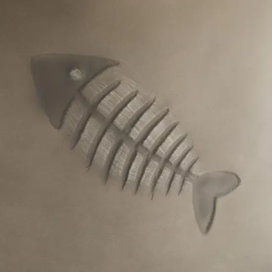 Christopher Knight Home Axel Indoor and Outdoor Handcrafted Lightweight Concrete Side Table with Fish Pattern, Gray image {6}