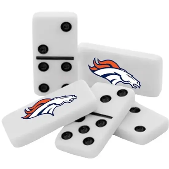 MasterPieces Officially Licensed NFL Denver Broncos 28 Piece Dominoes Game for Adults image {2}