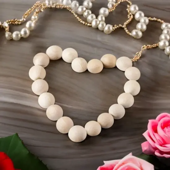 Juvale 100 Pack Half Wooden Spheres for Crafts, 1-Inch Split Wood Balls for Home Decor, Gnome Noses image {1}