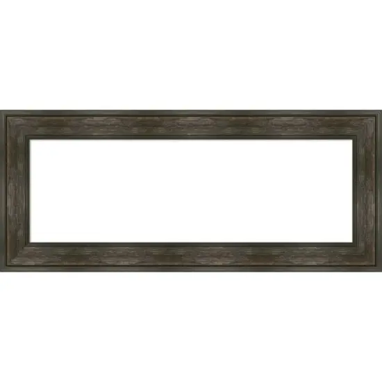 Amanti Art Rail Rustic Char Framed Dry Erase Magnetic Board image {15}