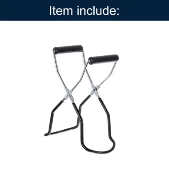 Unique Bargains Sturdy Canning Jar Lifter Tongs with Rubber Grips Handle image {2}
