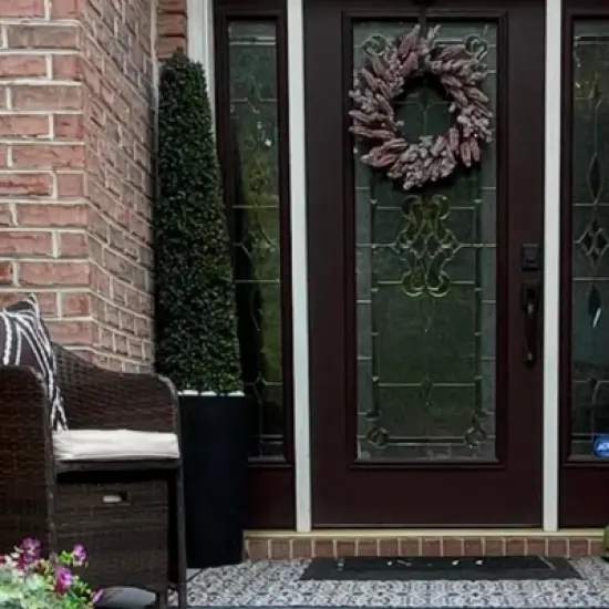 NAYSAYE Planter 2PCS Tall Indoor and Outdoor Planter Pot Large Flower Cone Striped Plastic Flower Pot for Home Garden Patio image {6}