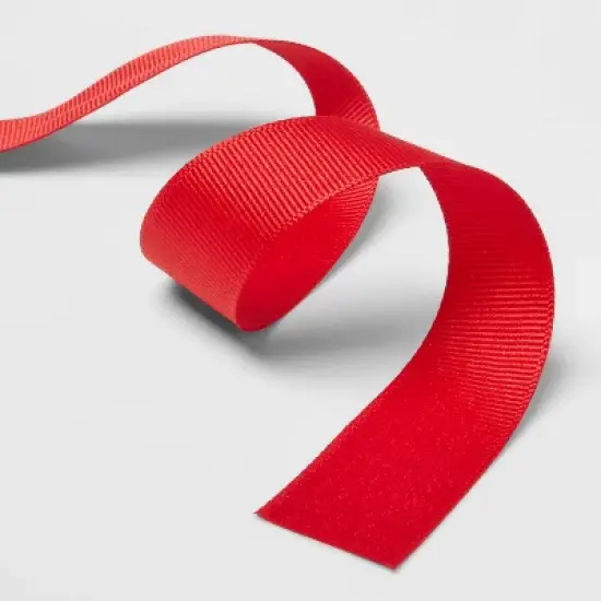 Fabric Ribbon Red 7/8" - 9ft- Spritz&trade; image {2}