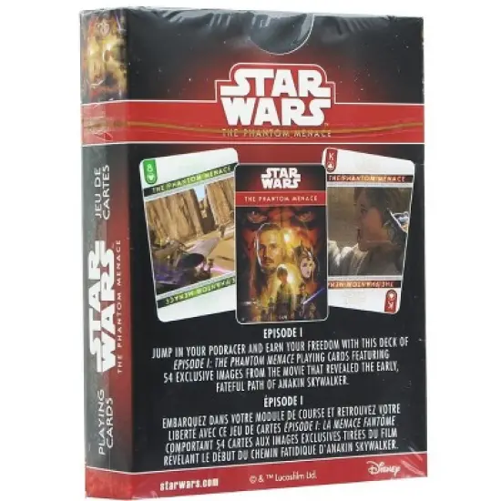 Aquarius Puzzles Star Wars The Phantom Menace Playing Cards image {1}