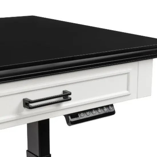 47" Losondo Transitional Height Adjustable Desk with USB Ports - HOMES: Inside + Out image {9}