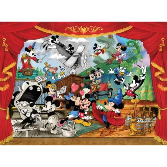 Silver Select Disney Mickey Through the Years 1000pc Puzzle: Buffalo Games Jigsaw, Fantasy Theme, Problem Solving image {3}