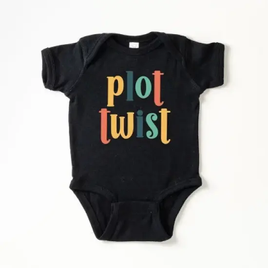 The Juniper Shop Plot Twist Colorful Baby Bodysuit image {4}