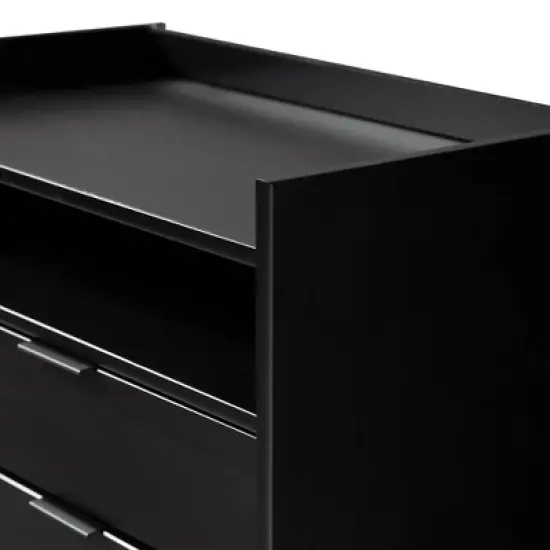 Mid-Century Modern Solid Wood 2 Drawer Nightstand - Saracina Home image {16}