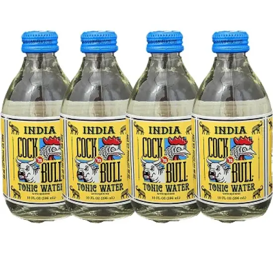 Cock n Bull Tonic Water 10oz Soda Bottles - Ideal Mixer for Cocktails, Mocktails, and Bartenders - Premium Quality for Perfect Mixed Drinks - Refreshing Flavor Profile- Made In USA image {1}
