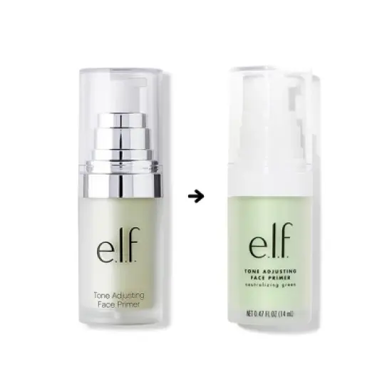 e.l.f. Tone Adjusting Face Primer Small - Green - 0.47 fl oz image {1}