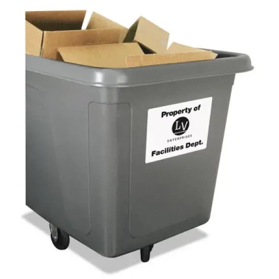 Avery Durable Permanent ID Labels with TrueBlock Technology, Laser Printers, 8.5 x 11, White, 50/Pack image {3}