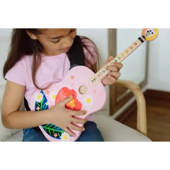 Buffalo Games TinkerTar Pink Floral Single String Guitar image {6}