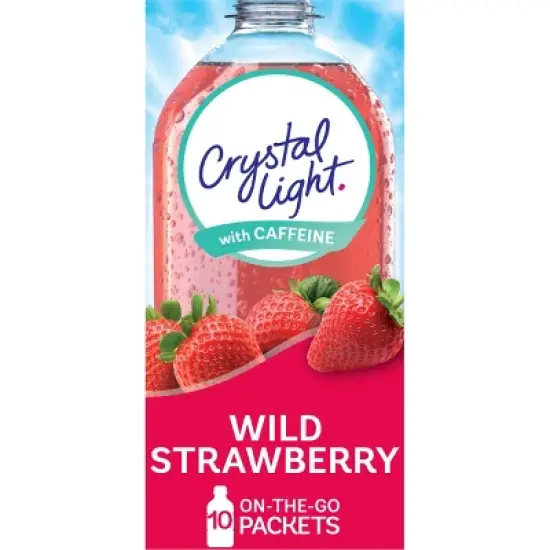 Crystal Light Energy On The Go Wild Strawberry Drink Mix - 10pk/0.11oz Pouches image {9}