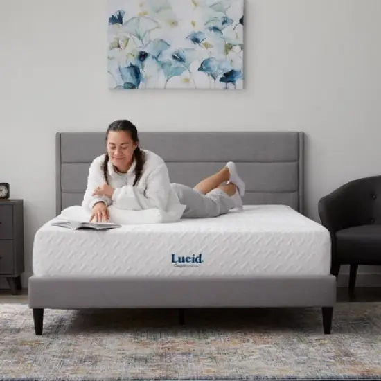 Lucid Comfort Collection 12" Memory Foam Mattress image {5}