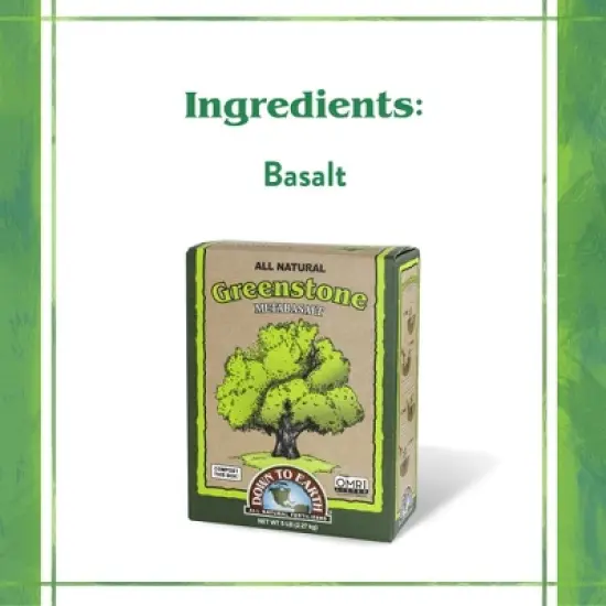 Down to Earth Greenstone Metabasalt All Natural Soil Amendment, 5lbs image {2}