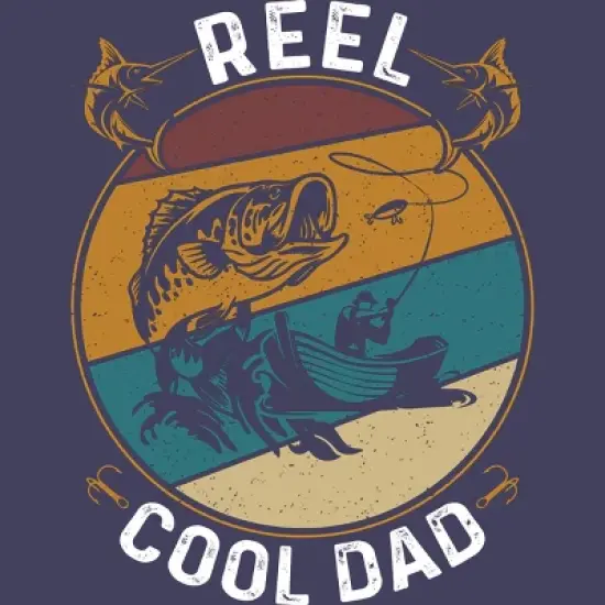 Women's Design By Humans Reel Cool Dad Fishing Boat Trip By KangThien Racerback Tank Top image {1}